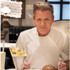 When did Gordon Ramsay like the food on Kitchen Nightmares?