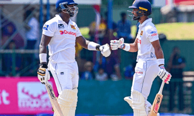 Sri Lanka power ahead after Mathews, Chandimal fifties